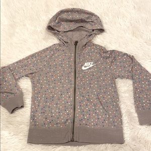 Cute Toddler Girl Zip Up Nike Hoodie Size 5